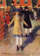 William Glackens Children Roller Skating France oil painting artist